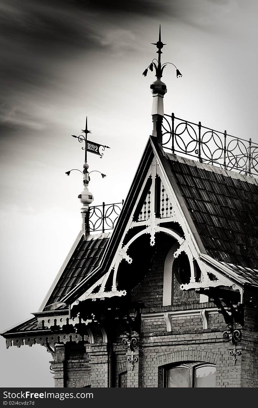 Roof of a historic building in Groningen