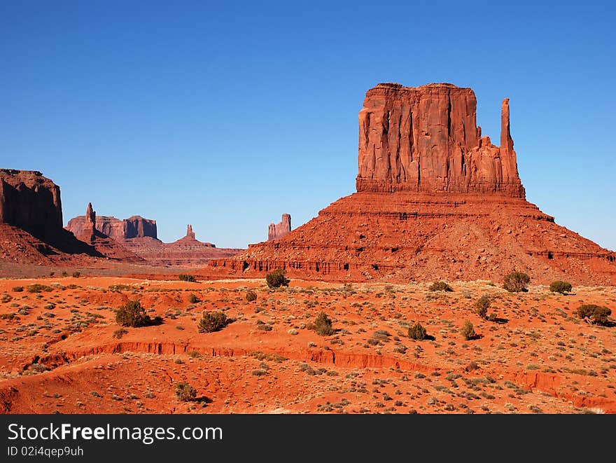 Monument Valley on the border of Utah and Arizona