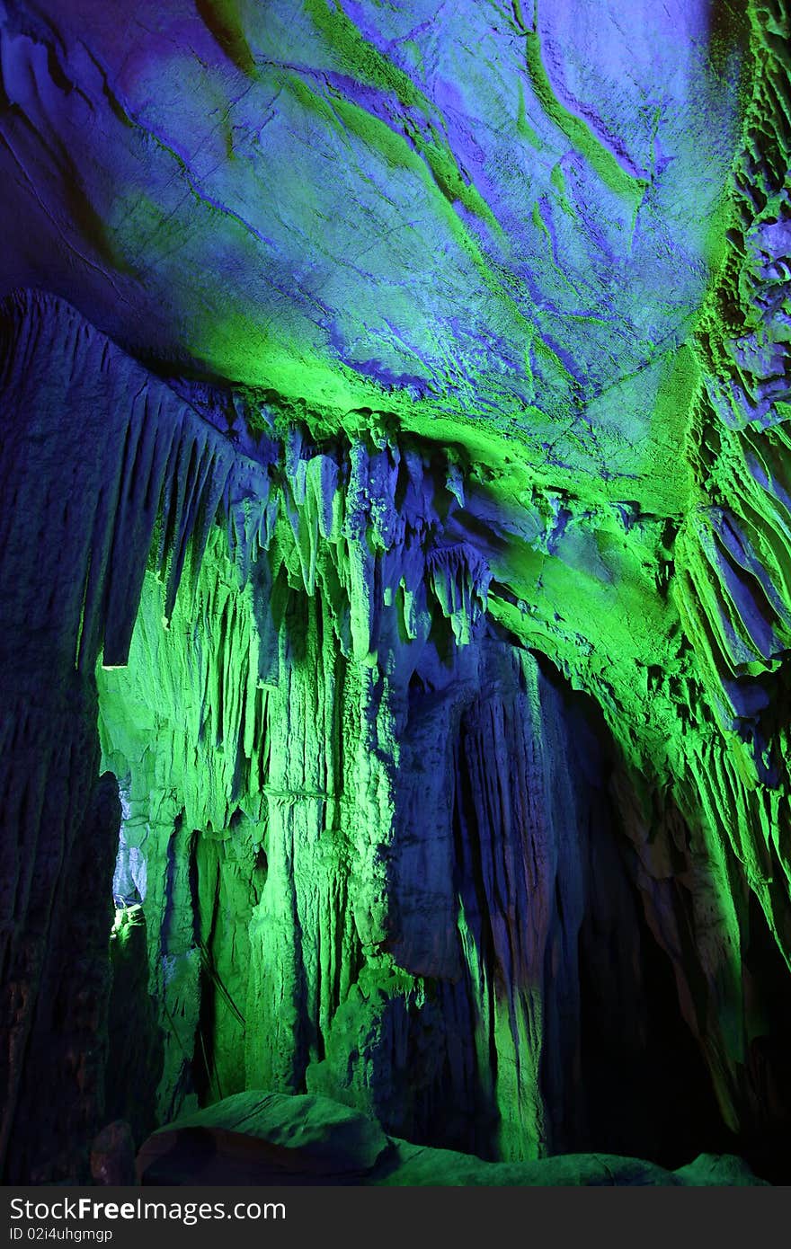 Reed flute cave guilin guangxi china