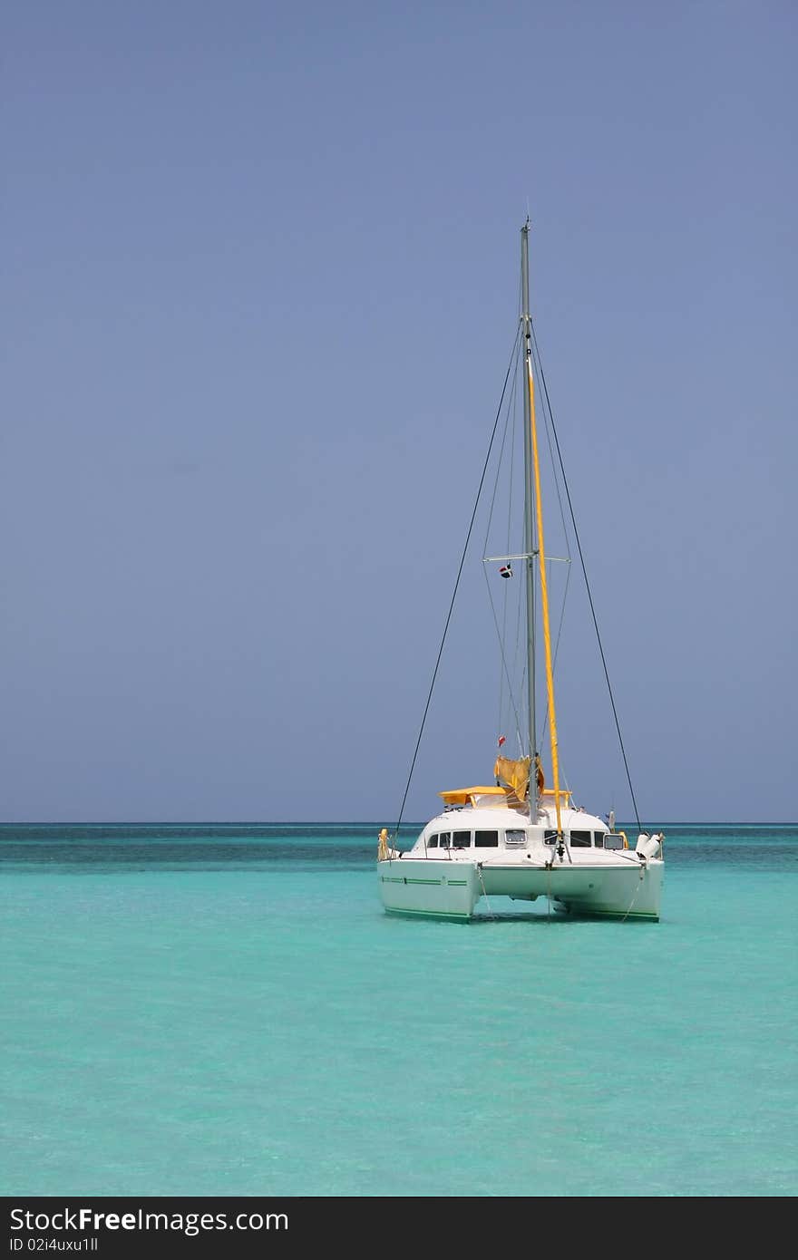 Catamaran In Saona Beach