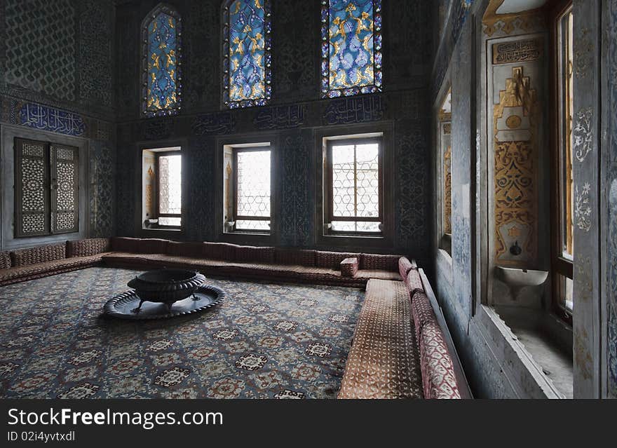 Turkey, Istanbul, Topkapi Palace, apartments of the Crown Prince, The Twin Kiosk (the Twin Kiosk consists of two privy chambers built in the 17th century, used as the privy chamber of the Crown Prince from the 18th century onward)