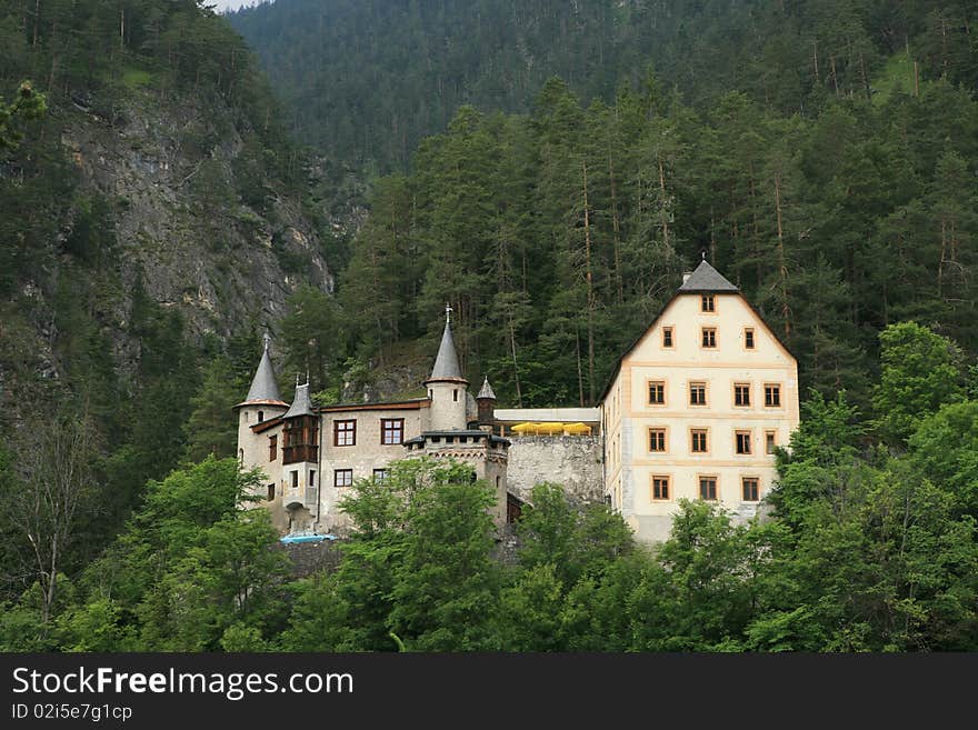 Fernstein Castle not far from Innsbruck in Austria