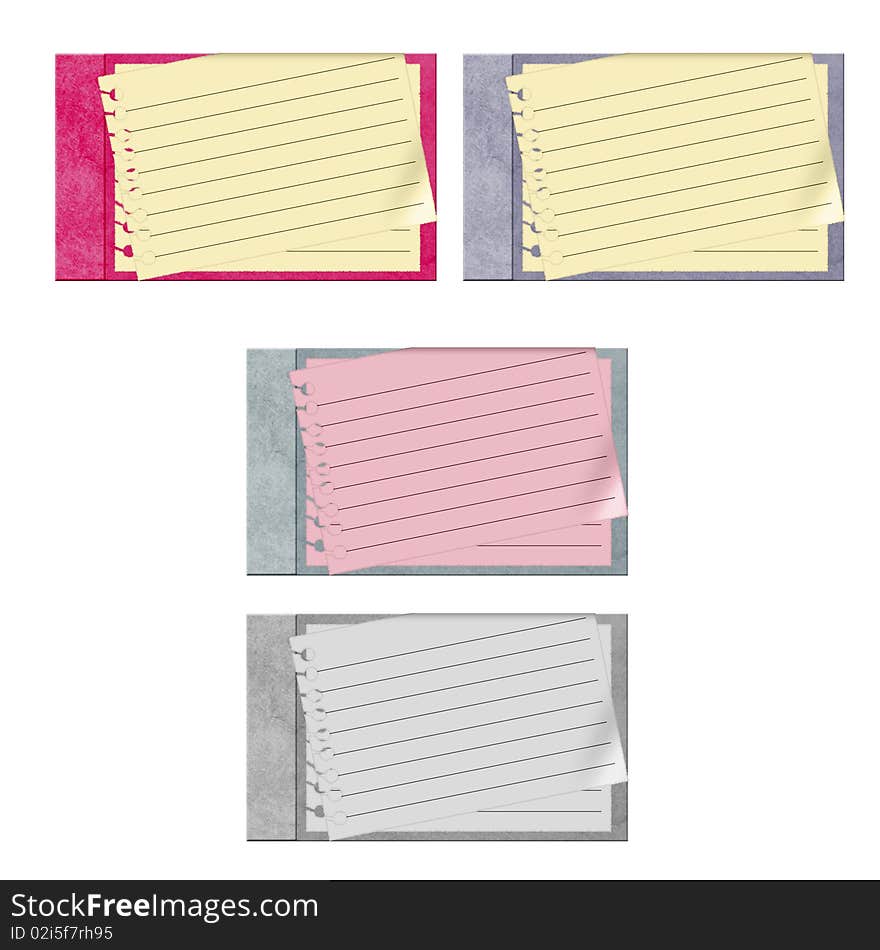 Set Of 4 Vector Journals