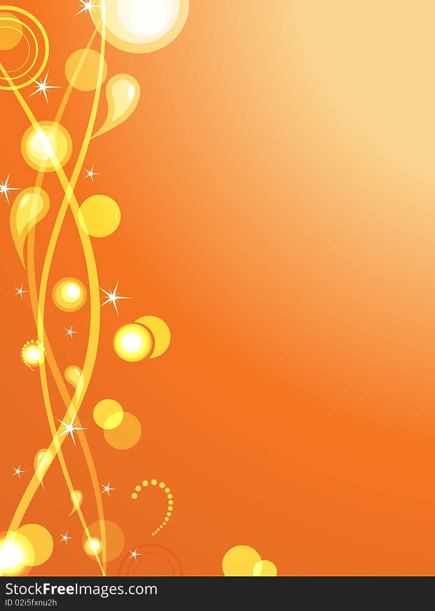 Orange Stylized Background