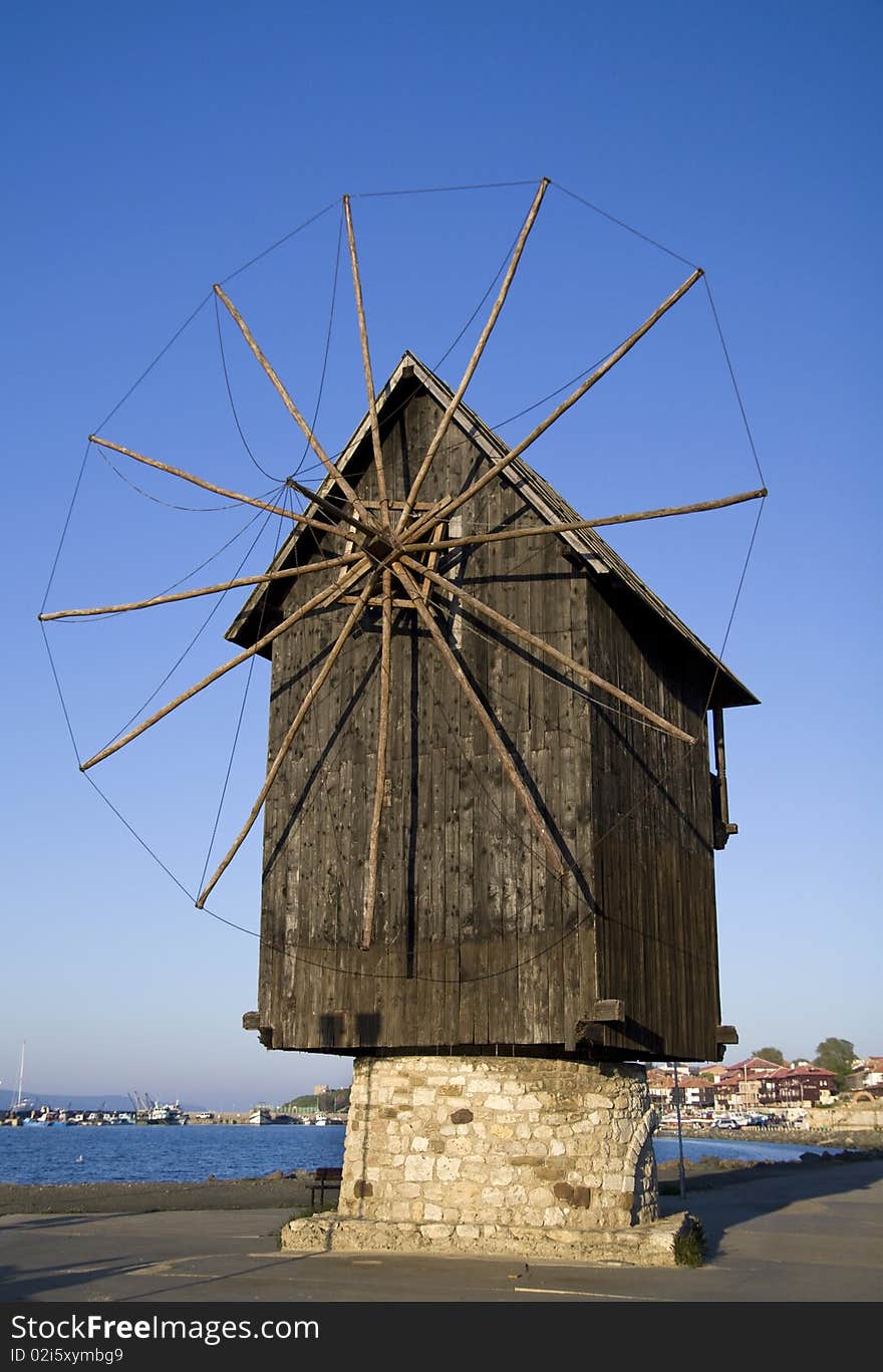 Nesebar Mill, photo taken in Bulgaria Nesebar