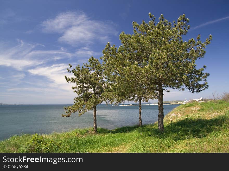 Colorful seascape, photo taken in Bulgaria Sozopol