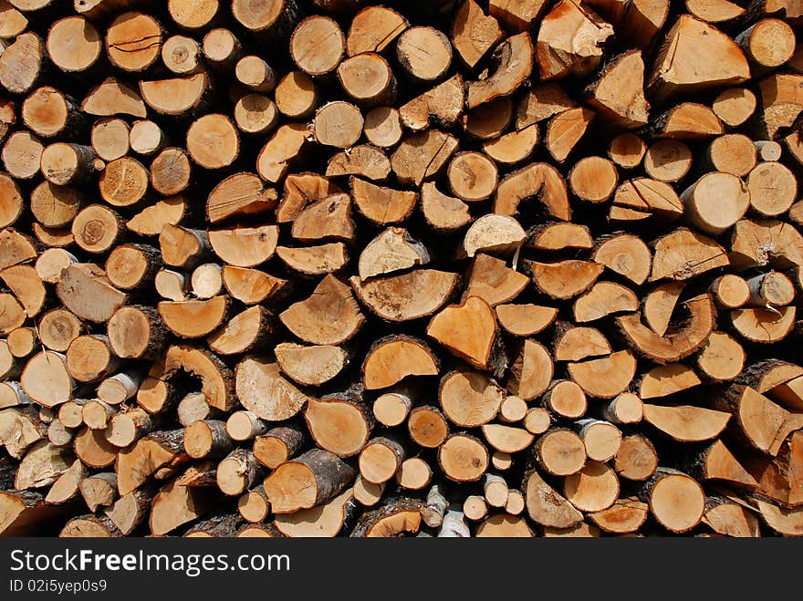 Pile of wood