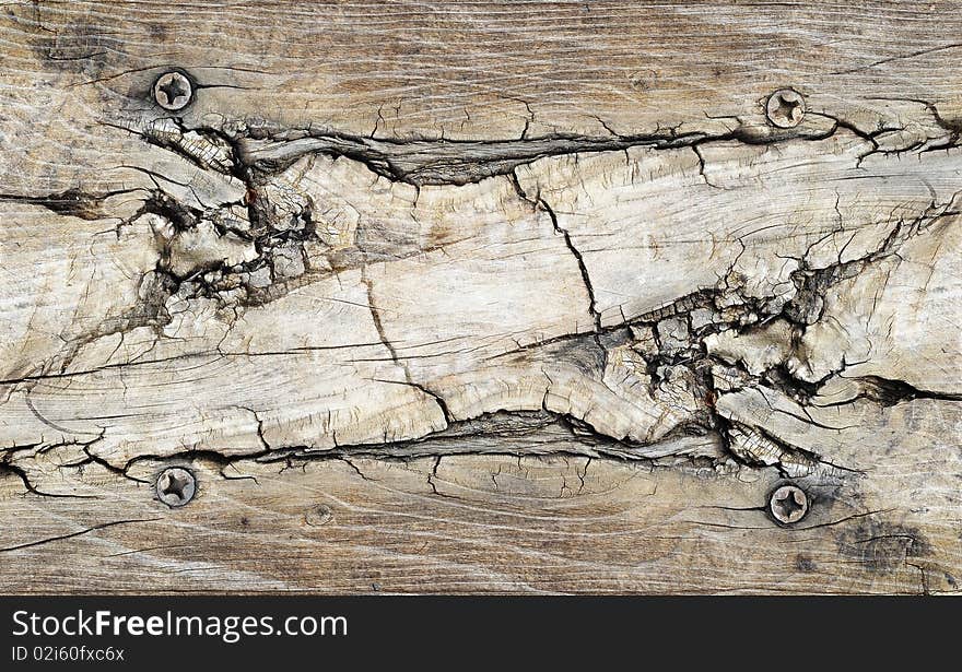 Cracked Wood Background