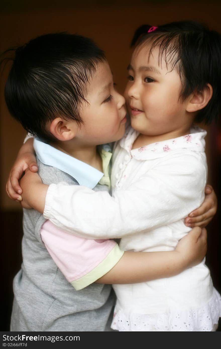 3 years old brother and his younger sister. 3 years old brother and his younger sister