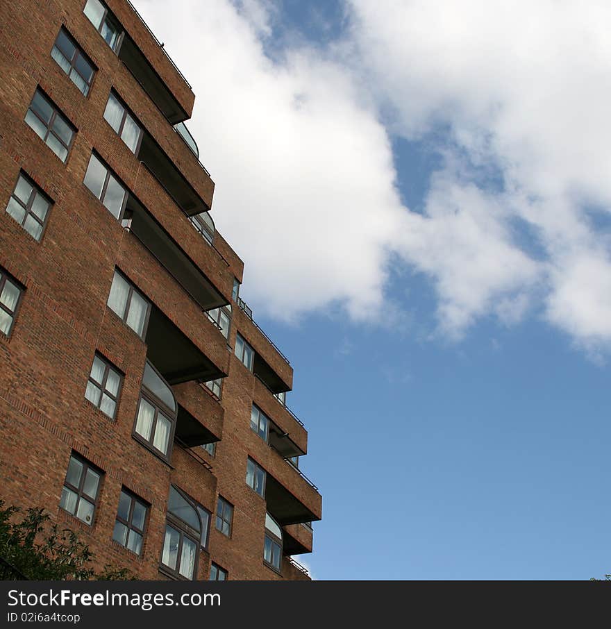 A picture of a stepped building in London