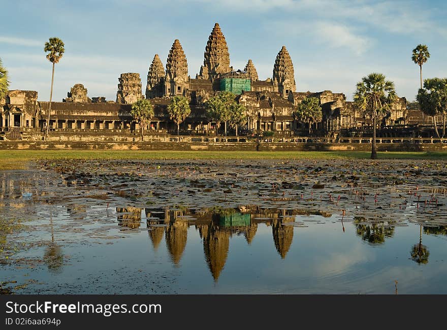 Great Angkor Wat temple in Cambodia. Great Angkor Wat temple in Cambodia