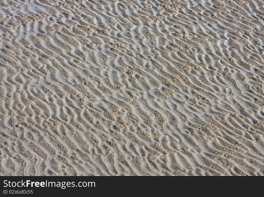 Sand on a beach