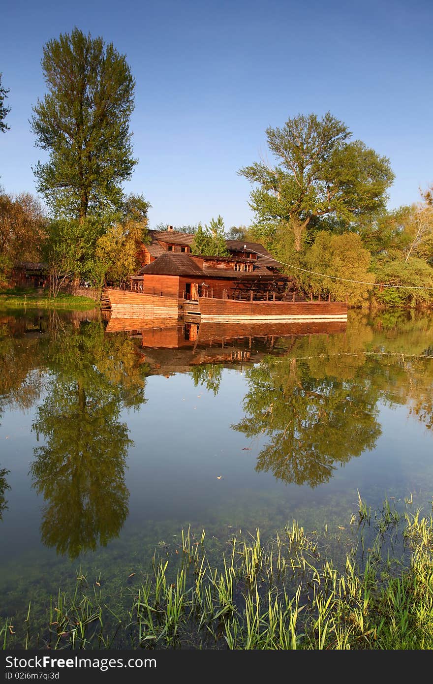 Historic watermill in Kolarovo - Spring