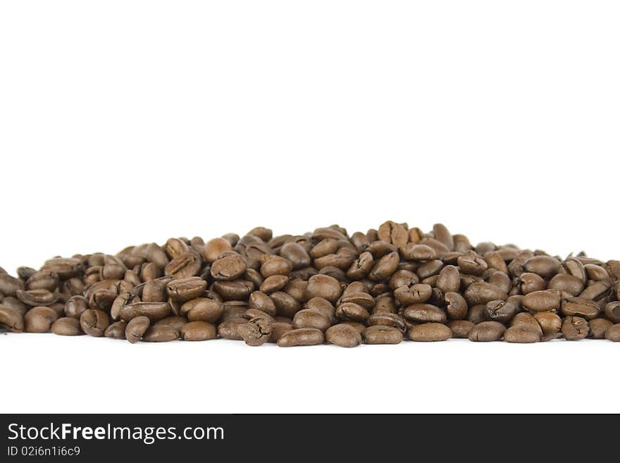 Coffee beans. Isolated on white background