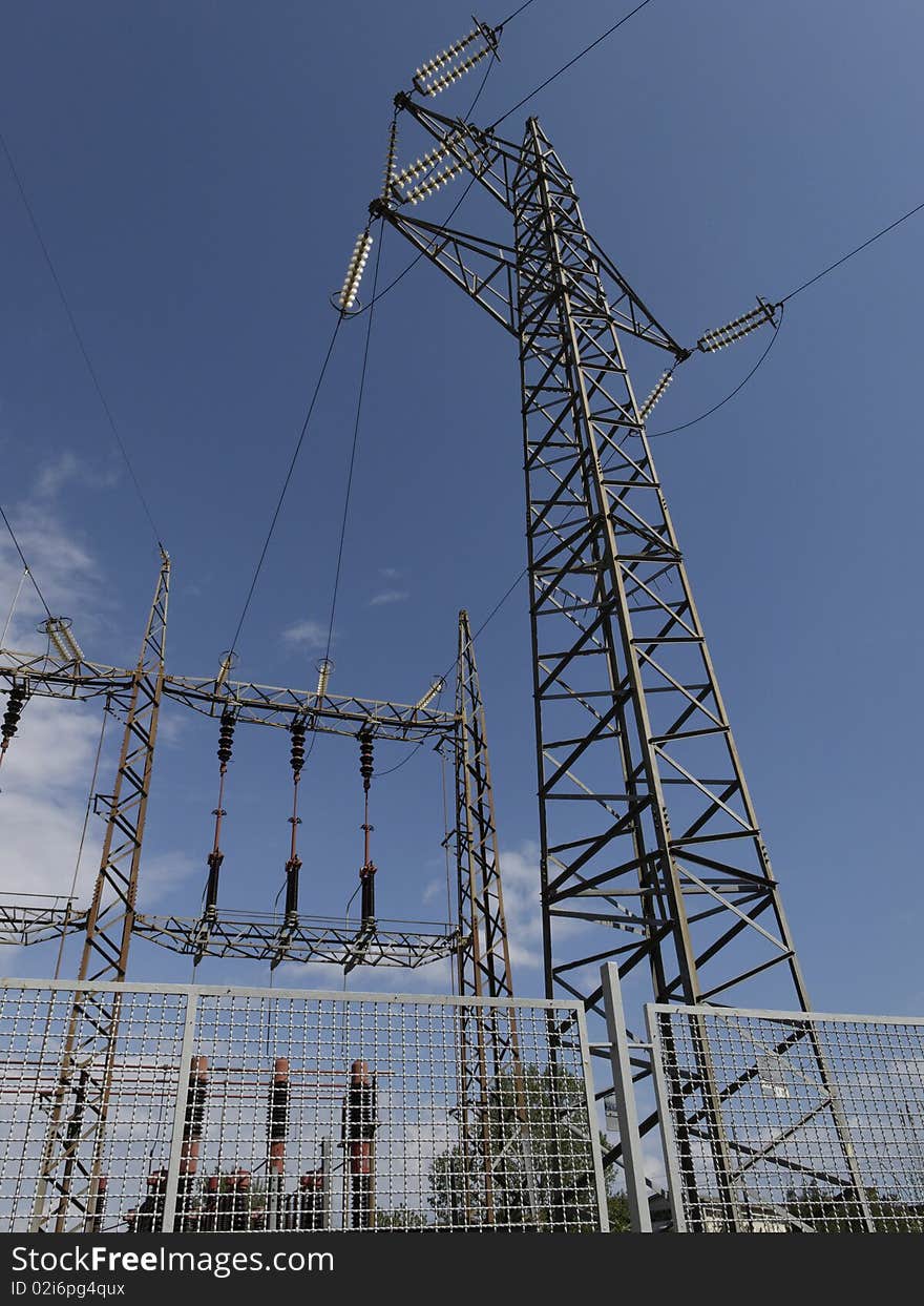 Electrical tower near the place where i live