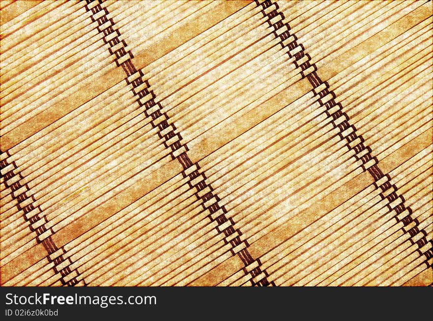 Background in the form of a straw mat