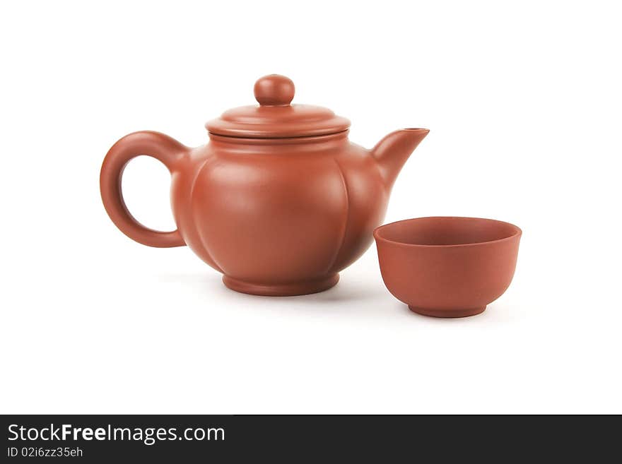 Chinese Teapot And Cup