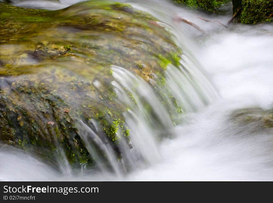 River in spring season in Crimea