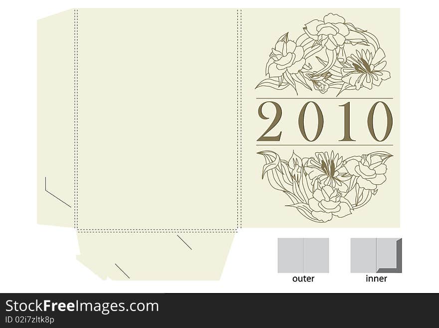 Template for gift map. Universal template for greeting card, web page, background