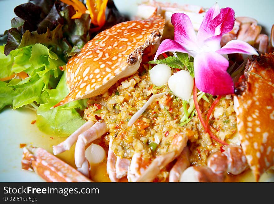 Food made from crab in thailand. Food made from crab in thailand.