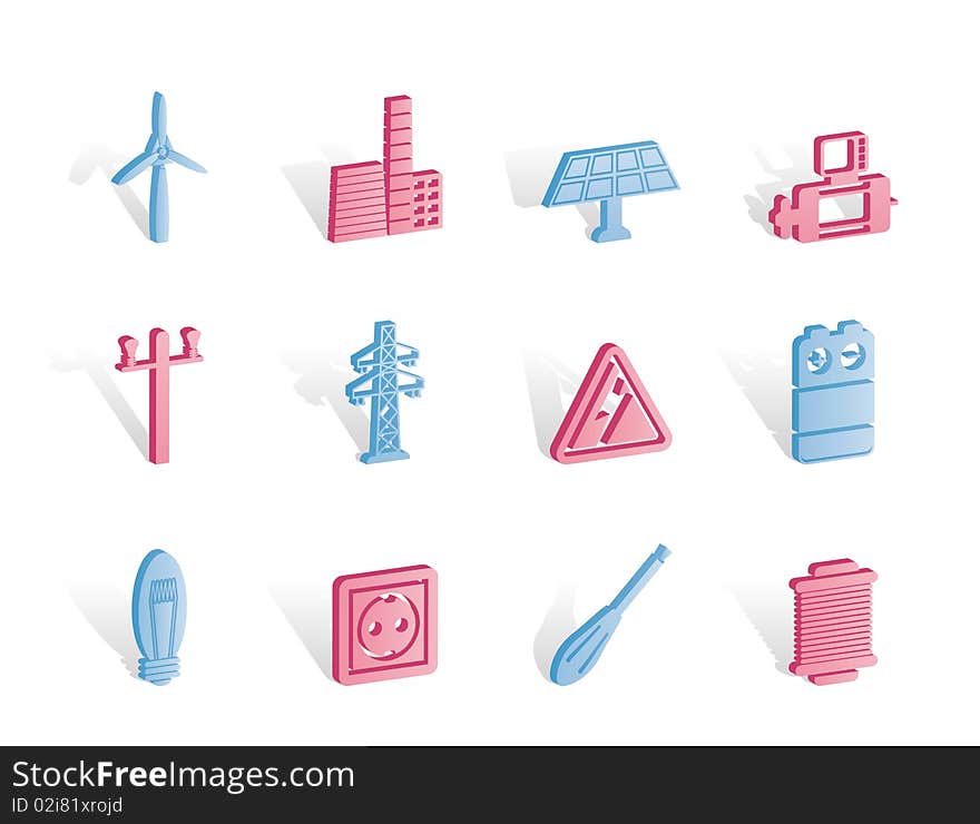 Electricity And Power Icons