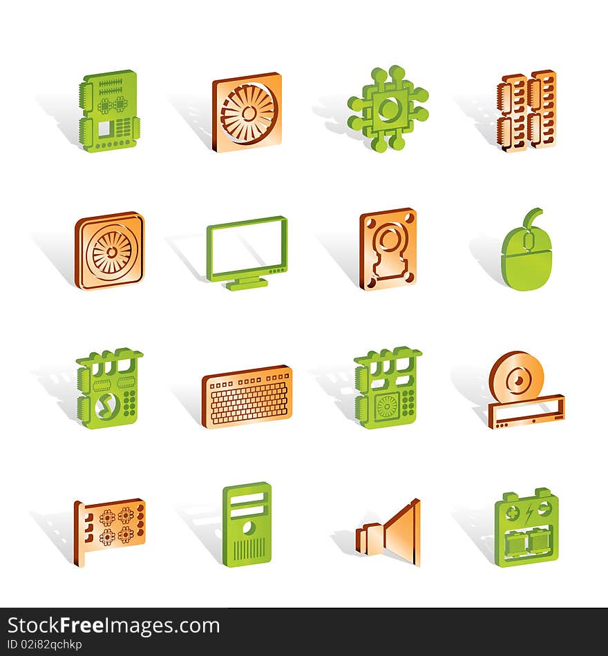 Computer  Performance And Equipment Icons -