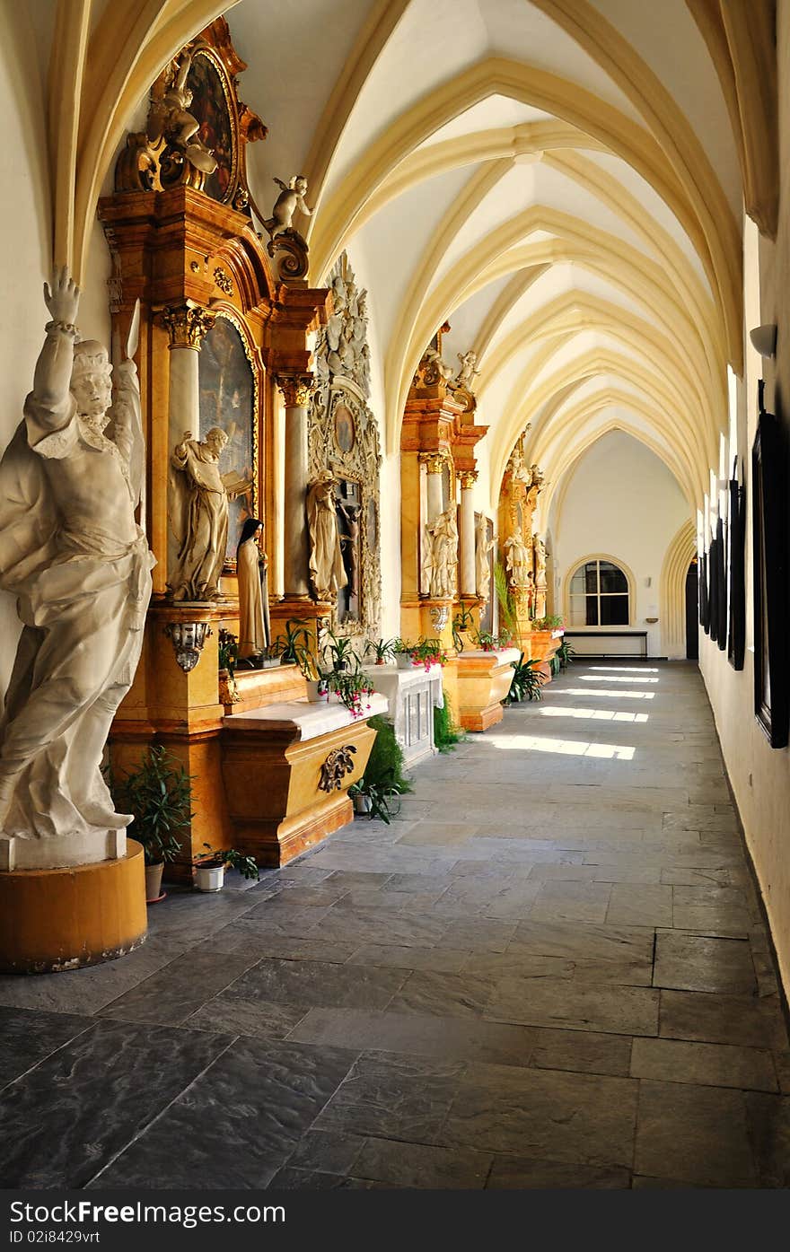 Inside of beautiful church in The Bohemia.