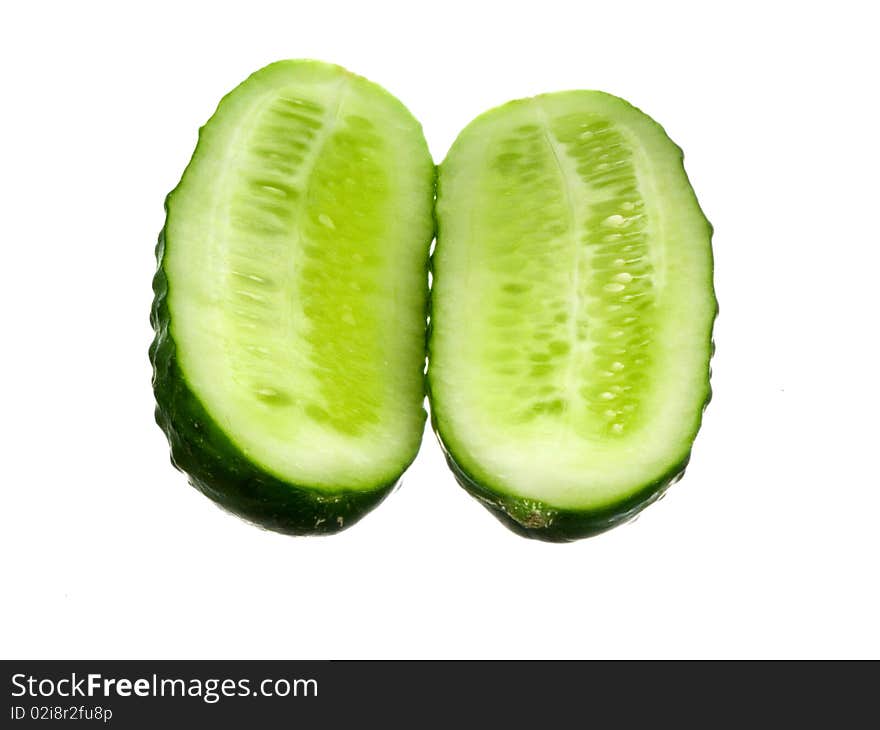 Cut cucumber