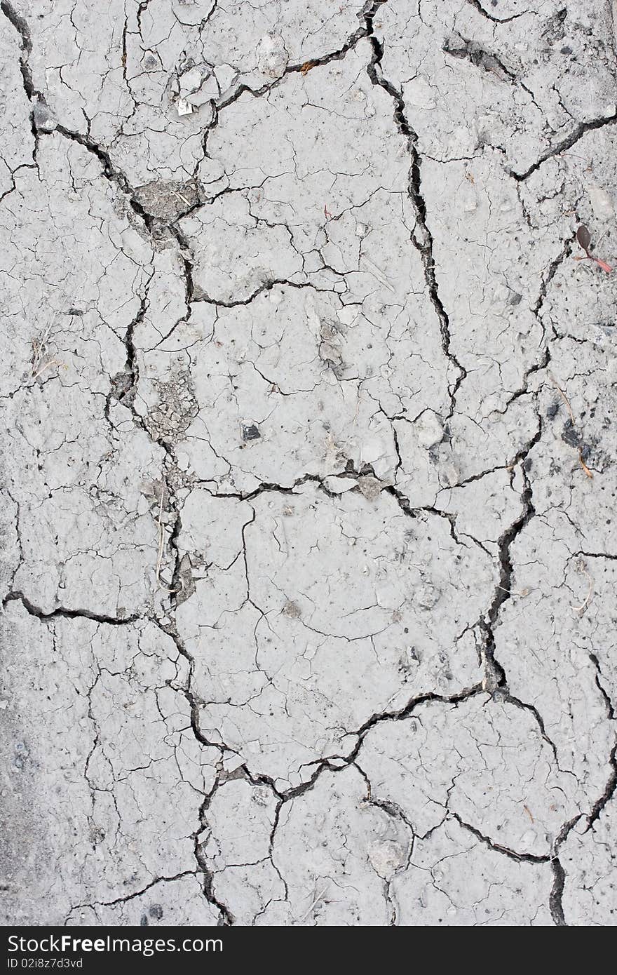 Dry and cracked ground background