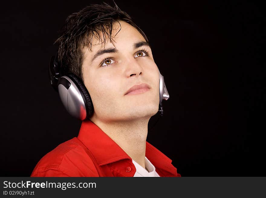 Young Man With Headphones