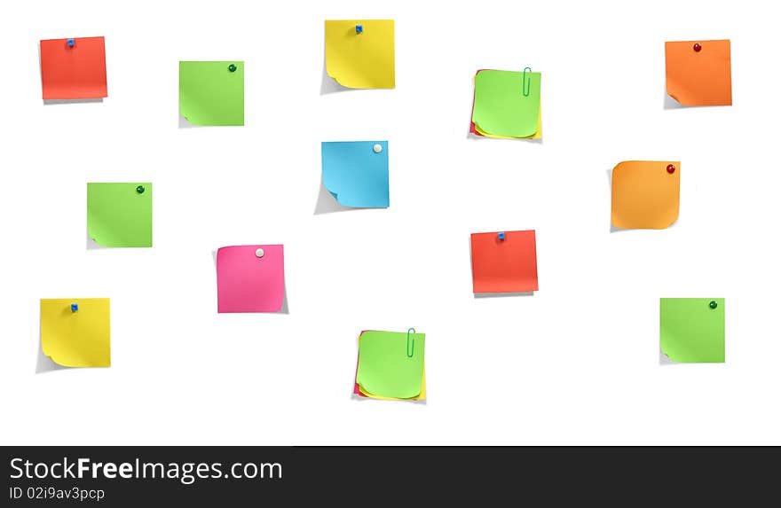 Brightly colored stickers