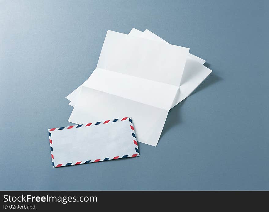 Air Mail With Paper Sheets