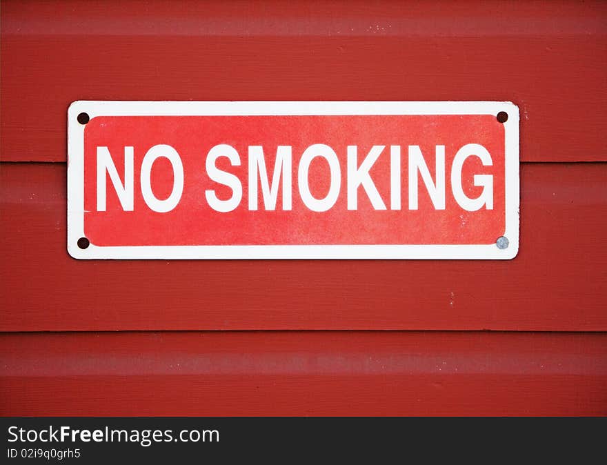 No smoking sign