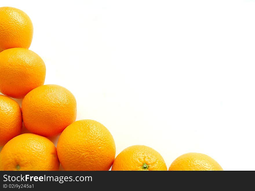 Oranges Forming A Fruit Frame