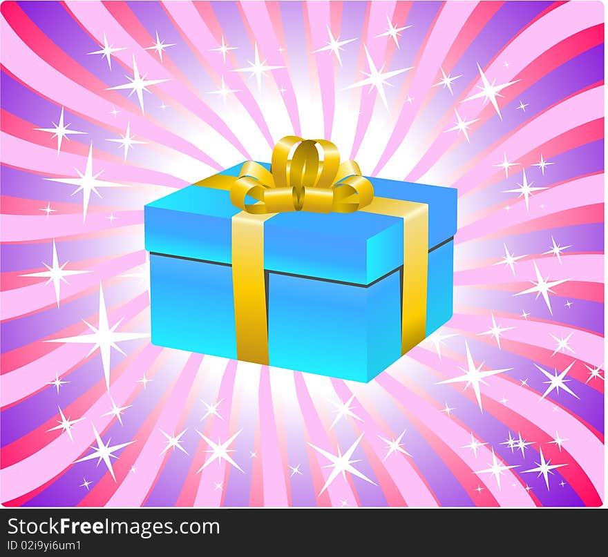 Blue gift box