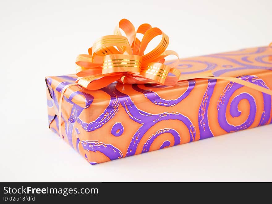 Gift box isolated on white background