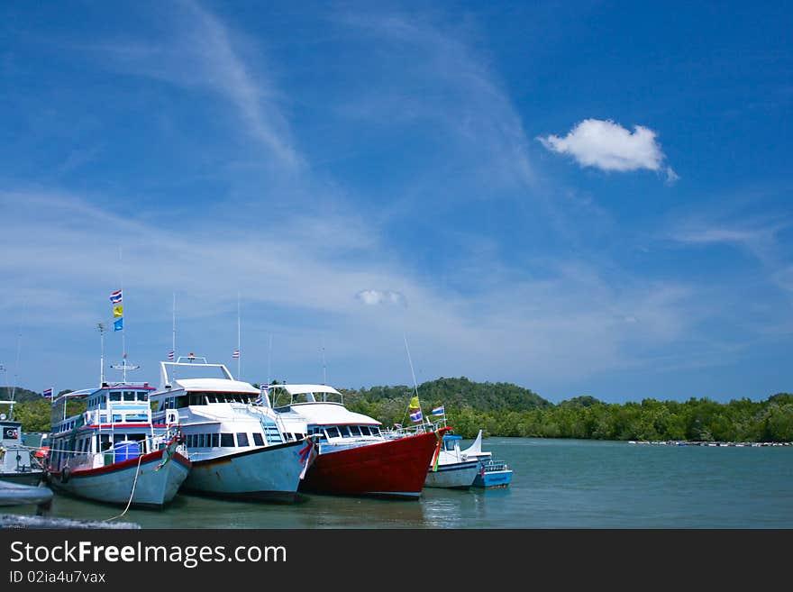 Boat on the sea