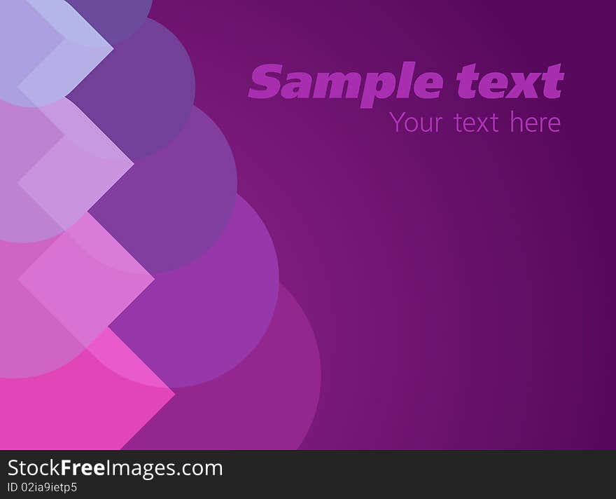 Abstract background with sample text