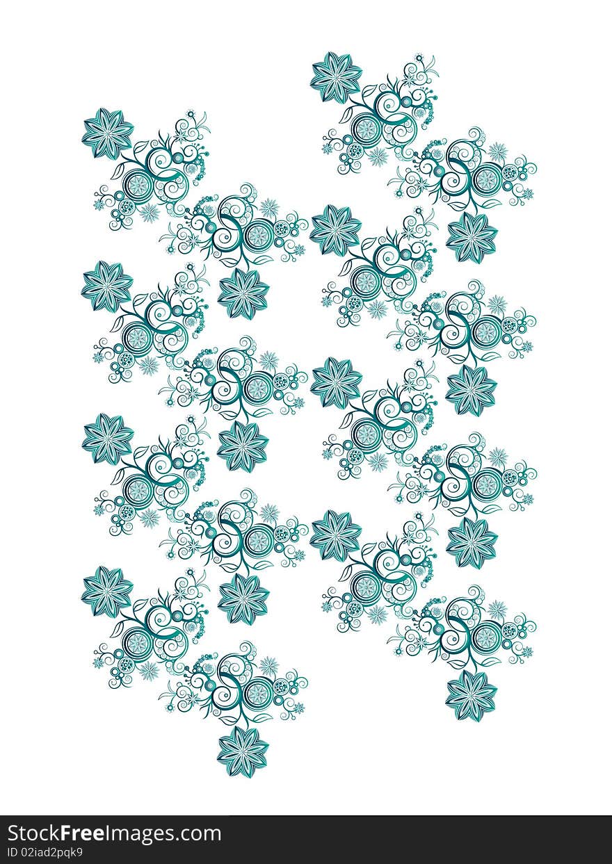 Flower pattern decorative background