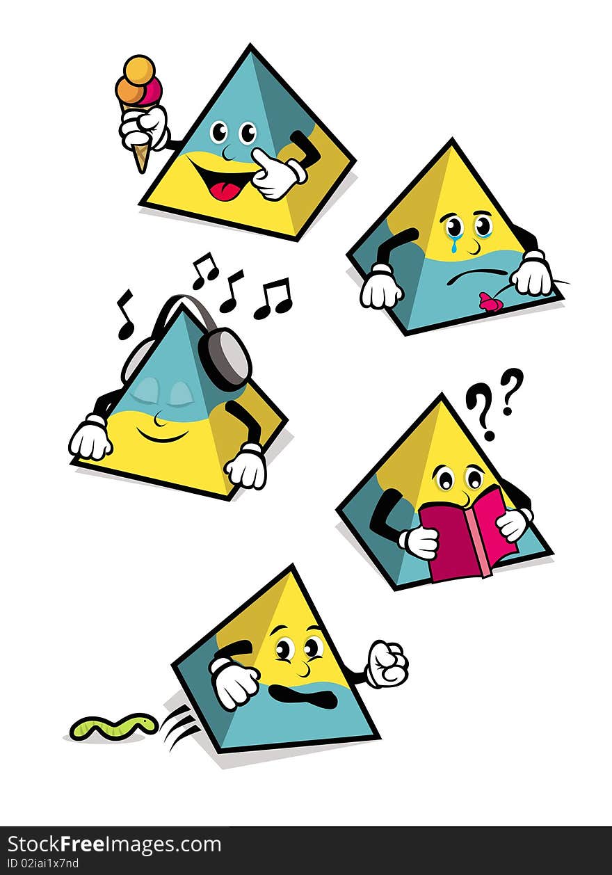 Pyramid-Shaped Cartoons