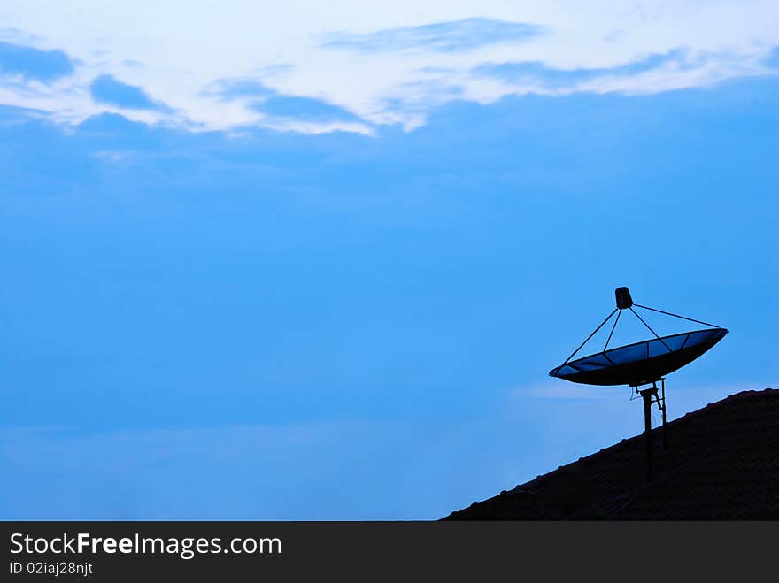 Satellite on the roof.