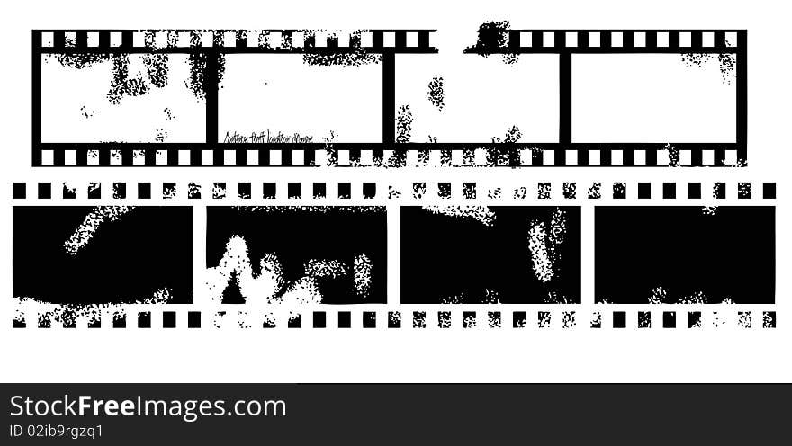 Abstract film real and stylization of a negative. Abstract film real and stylization of a negative