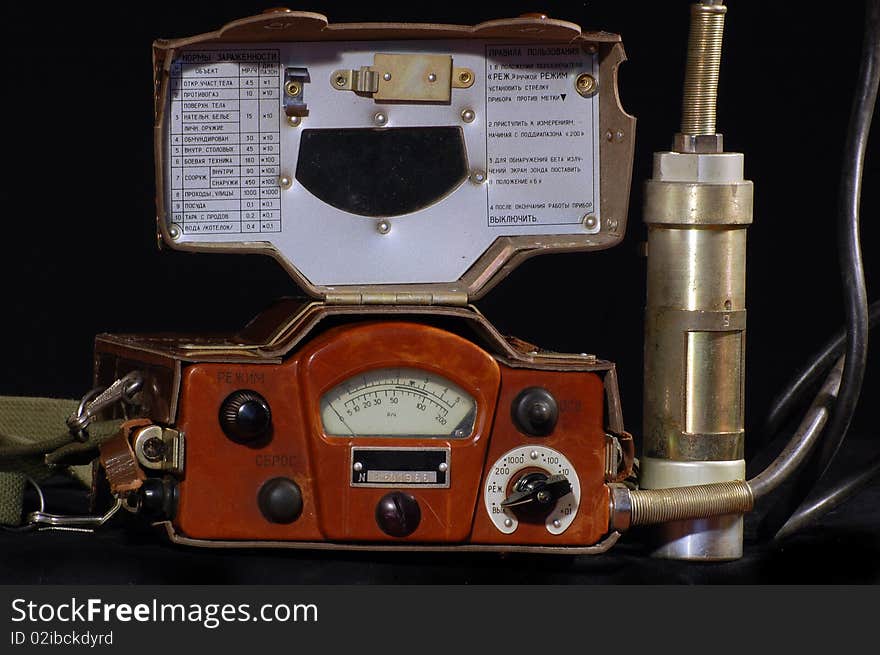 Radiometer.Old Soviet military equipment for radiation measurment