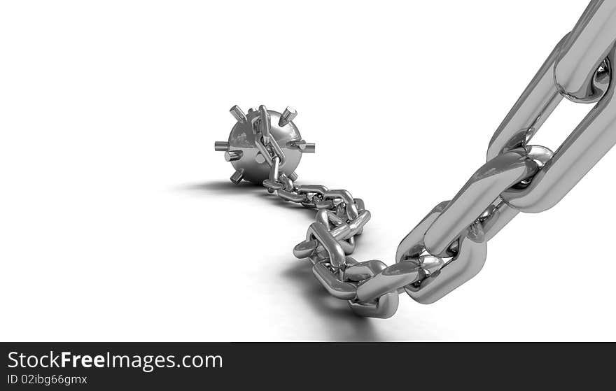 The steel chain