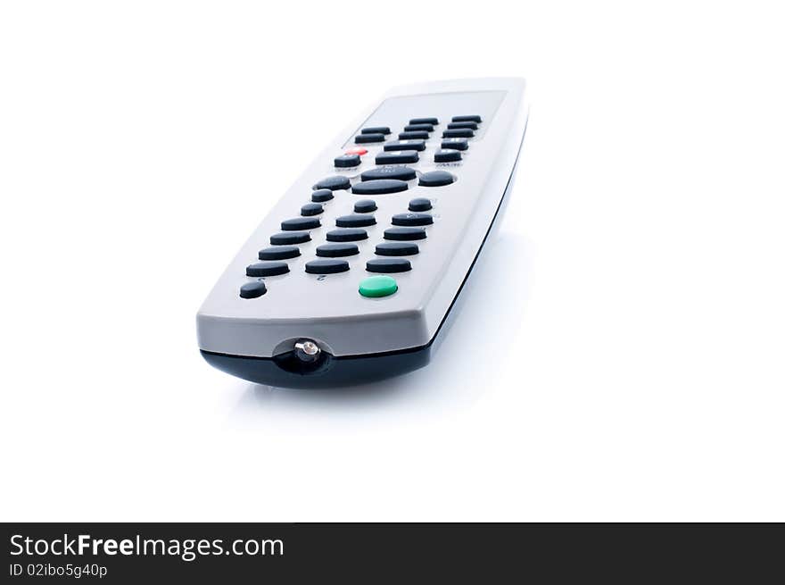 Universal remote control, isolated on white background. Universal remote control, isolated on white background