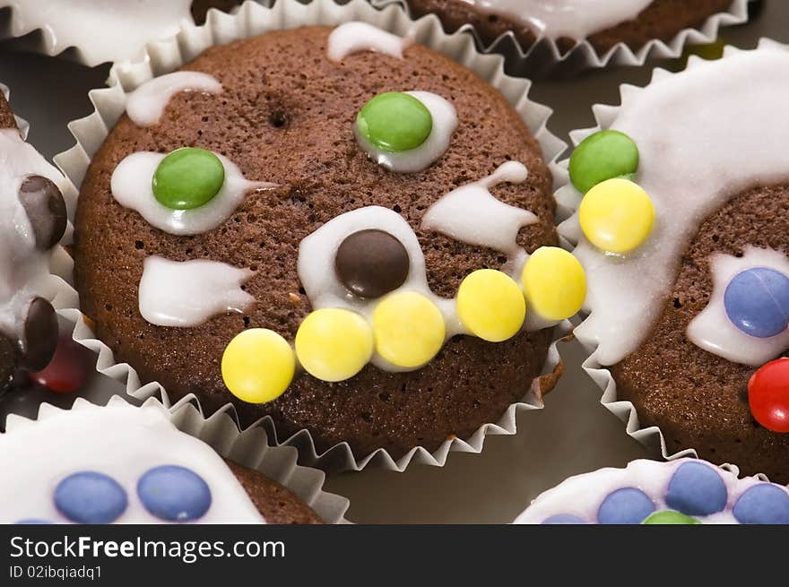 First chocolate muffins. fun cookies. childhood