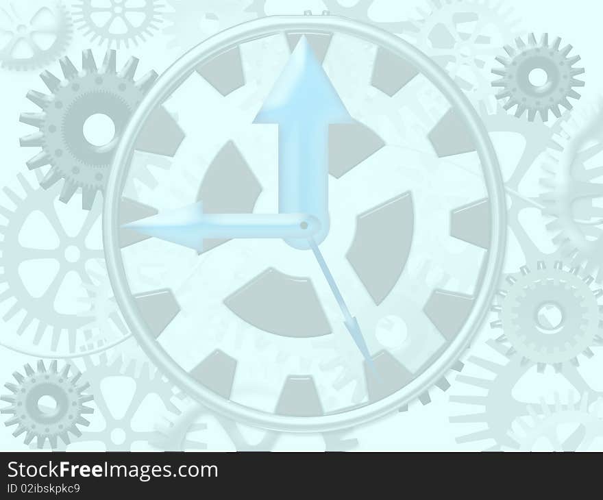 Illustration of abstract time background. Illustration of abstract time background