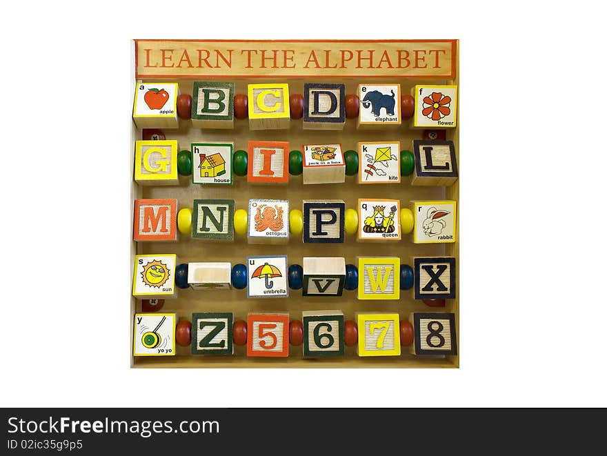 Alphabet blocks; Learn the Alphabet