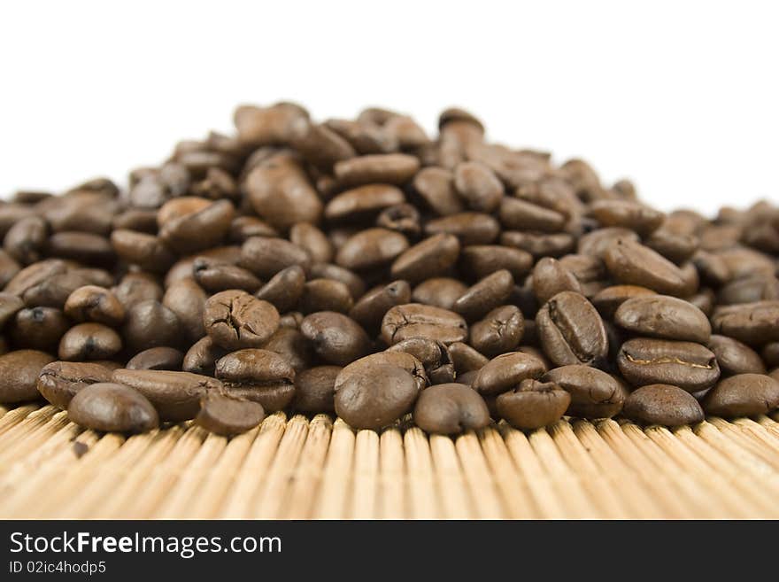 Coffee beans. Isolated on white background