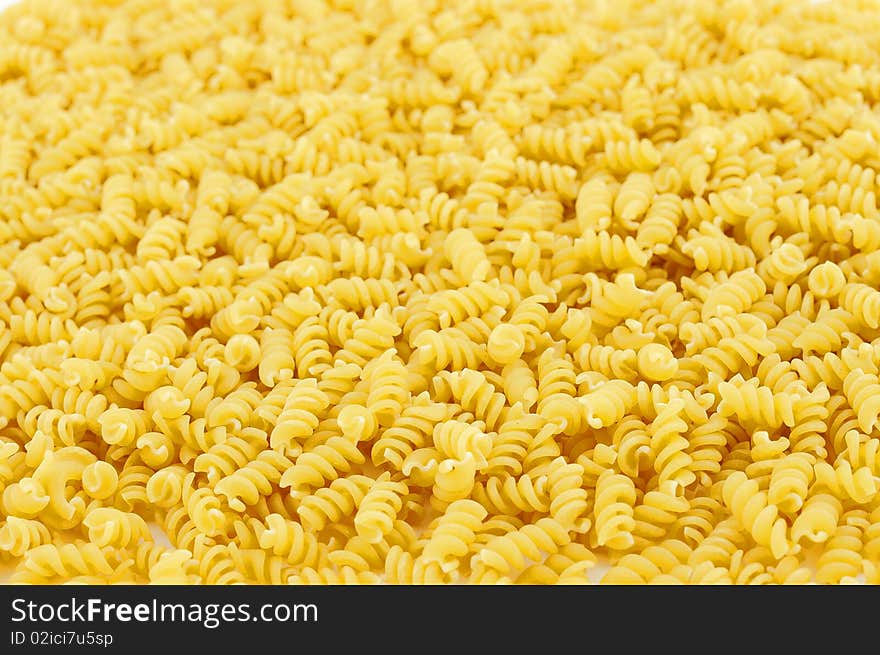 Large number of pasta